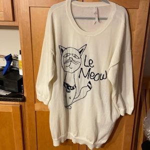 OVERSIZED CAT SWEATER ‘LE MEOW’ JUST FOR YOU BOO’